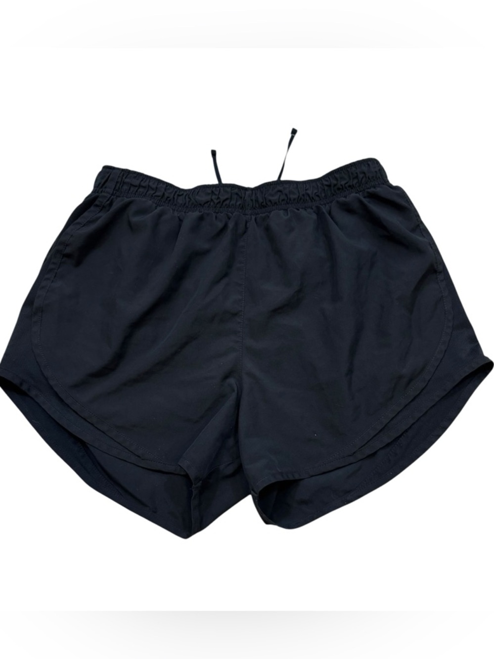 Ladies Nike Dri-Fit Black Lined Running Shorts Size Medium - Picture 1 of 5